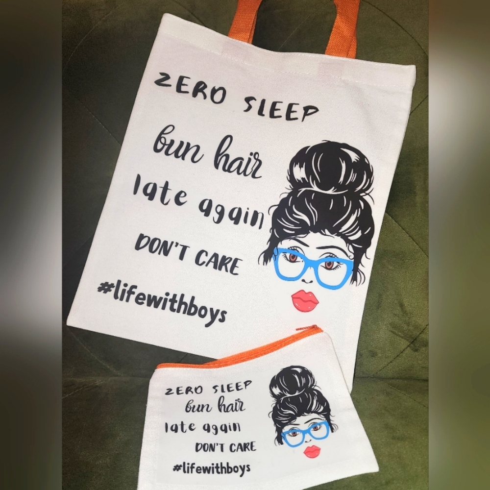 Whimsical tote & pouch set